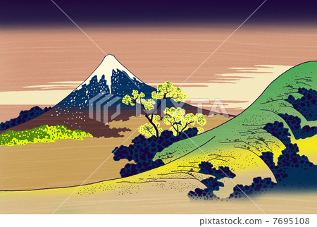 Ukiyoe Mt. Fuji Ukiyoe Mt. Fuji 7695108