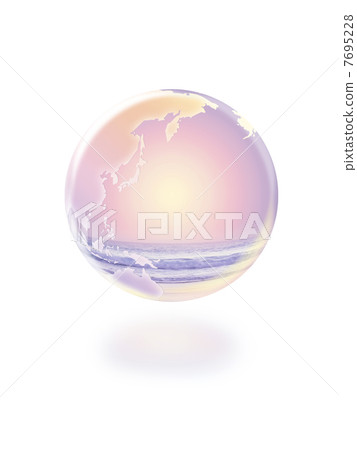 Earth Eco image Earth reflecting the sunset sunset 7695228