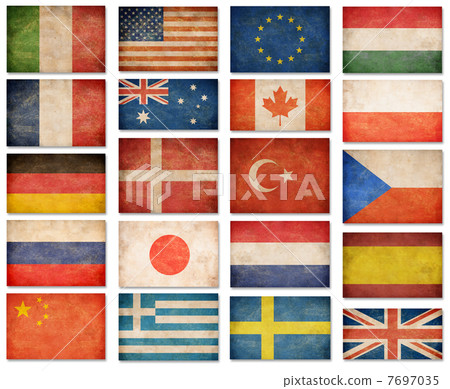 Grunge flags Grunge flags 7697035