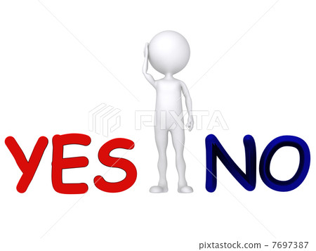 Abstract character on the white background 7697387