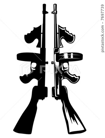 submachine gun submachine gun 7697739