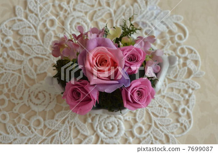 保鮮花，樹脂鍋排列1 7699087