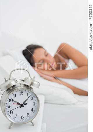Peaceful woman sleeping in Peaceful woman sleeping in 7700355