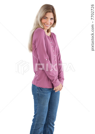 Pretty woman smiling at the camera Pretty woman smiling at the camera 7702726