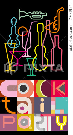 Cocktail Party - vector illustration Cocktail Party - vector illustration 7703934