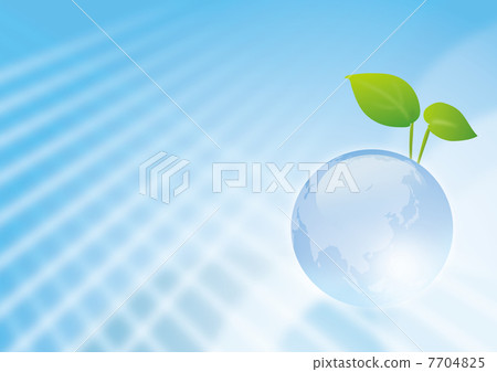 淡藍色的地球和芽 淡藍色的地球和芽 7704825