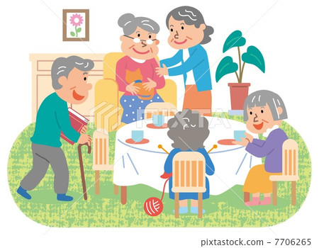 Elderly Facility Group Home Home care facility elderly illustration 7706265