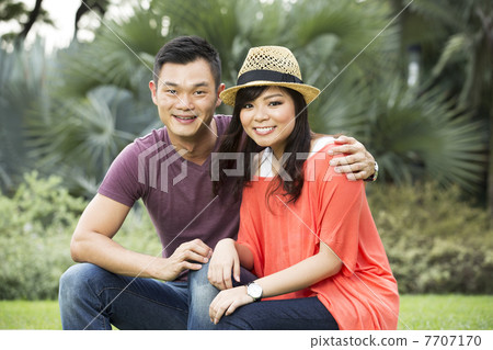 Happy Chinese couple together 7707170
