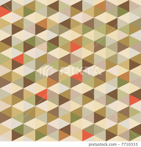 Geometric Background - Seamless Pattern in Vintage Colors 7710333