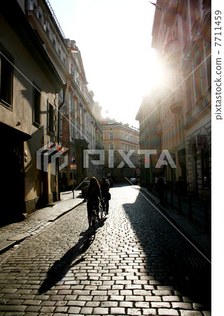 people riding by bycicle 7711459