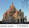 The Sacre Coeur of the setting sun 7729895