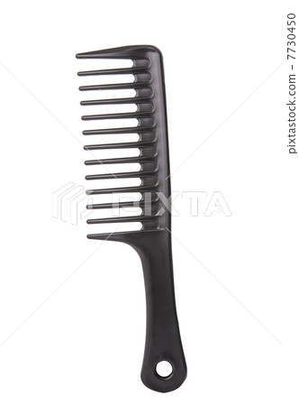 black plastic comb isolated black plastic comb isolated 7730450