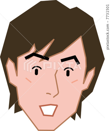 A male in his twenty-something surprised expression 7731501