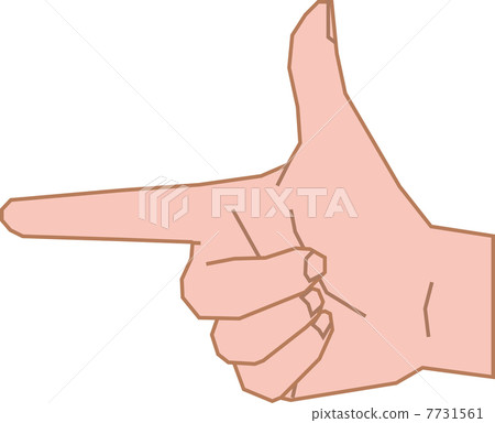 男性右手用食指和拇指 男性右手用食指和拇指 7731561