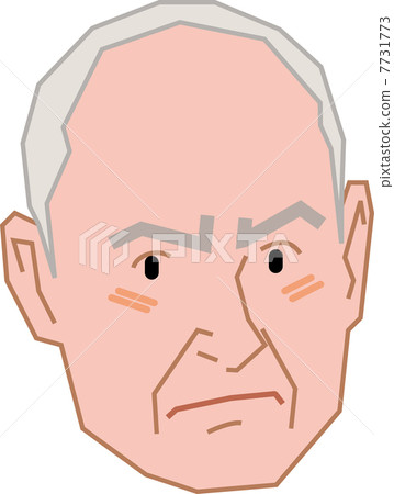 陡峭的外觀的老人 陡峭的外觀的老人 7731773