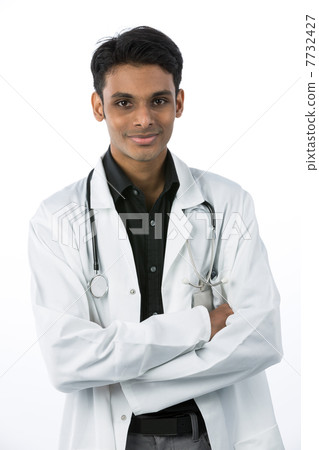 Young male Indian doctor. Young male Indian doctor. 7732427