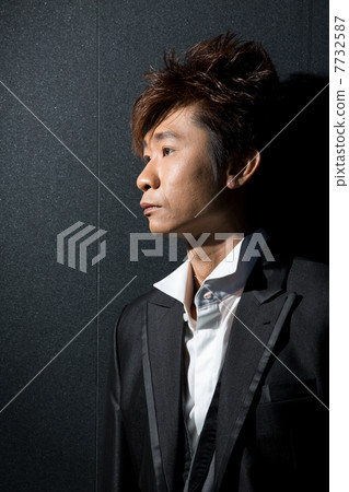 fashionable Asian man wearing stylish suit fashionable Asian man wearing stylish suit 7732587