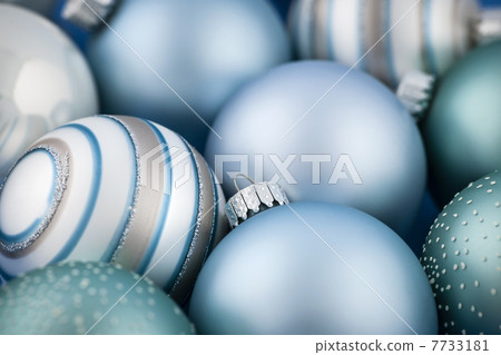 Blue Christmas ornaments 7733181