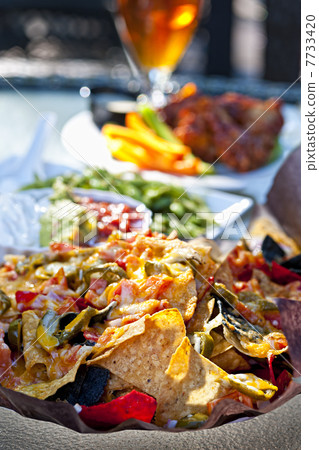 Nacho plate and appetizers Nacho plate and appetizers 7733420