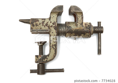 Old metal vice 7734028