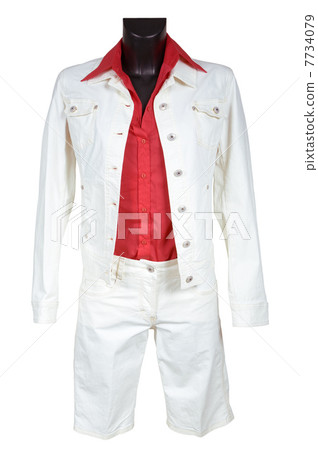 White jeans suit 7734079