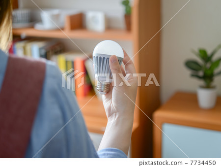 The back of the LED bulb and housewife 7734450