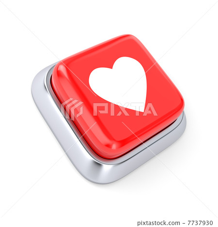 Heart Button - Stock Illustration [7737930] - PIXTA