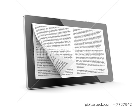 Tablet computer as E-book 7737942