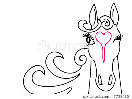 心臟標記馬 心臟標記馬 7738980