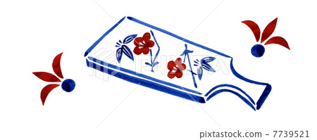 Hatto plate New Year illustrations Hatto plate New Year illustrations 7739521