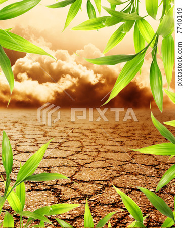 Dead soil with floral border around Dead soil with floral border around 7740149