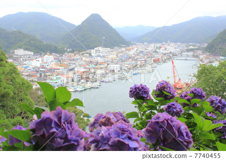 下田公園俯瞰下田港 7740455