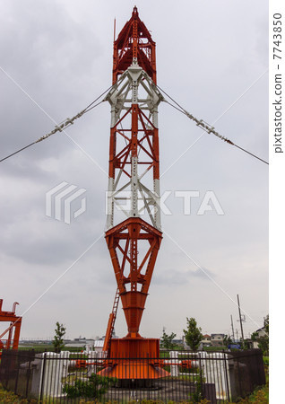 From the side of the red and white iron tower Sami transmitter memorial hall side 7743850