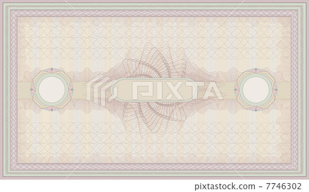 vector voucher pink green guillotine certificate template 7746302