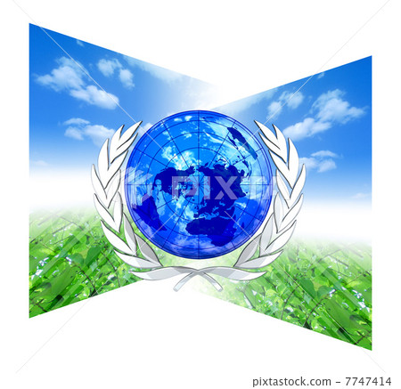 Earth peace / United Nations mark image Earth peace / United Nations mark image 7747414