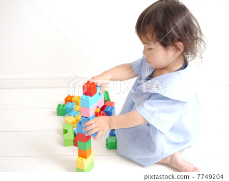 Children playing with blocks Children playing with blocks 7749204