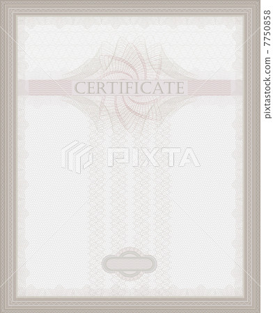 vector Certificate Guilloche template security  7750858