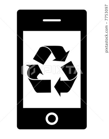 Recycle mark on the smart screen - Stock Illustration [7753097] - PIXTA