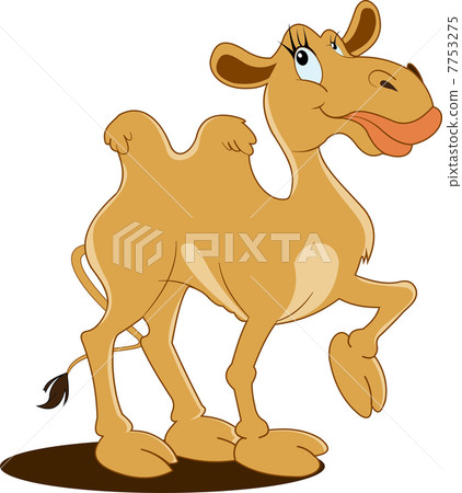 Ship of the desert dromedary. Camel. Vector illustration 7753275