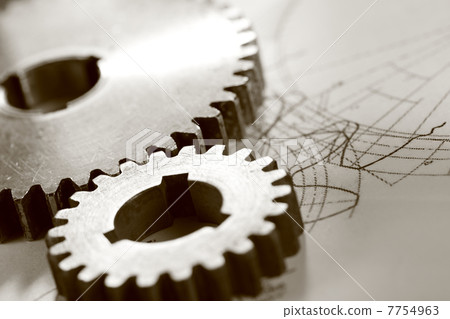 Steel cogwheels in connection on drawing 7754963