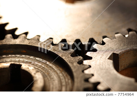 Three steel cogwheels in connection 7754964