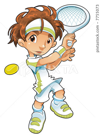 Baby Tennis Player. 7755073
