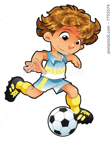 Baby Soccer Player. Baby Soccer Player. 7755074