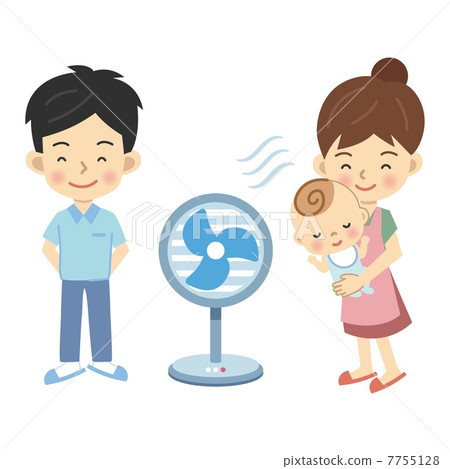 Fan and family - Stock Illustration [7755128] - PIXTA