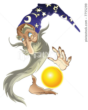 Magician with his sphere Magician with his sphere 7755299