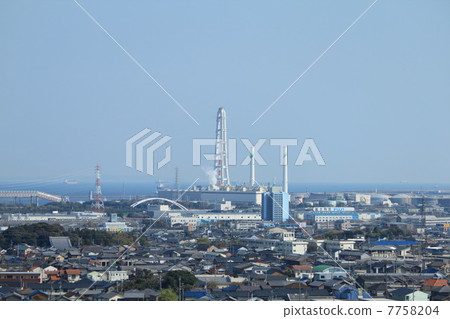 從東坂公園觀光廣場祝福的四日市工業區 從東坂公園觀光廣場祝福的四日市工業區 7758204