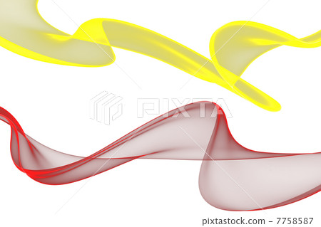 abstract ribbon waves - Stock Illustration [7758587] - PIXTA