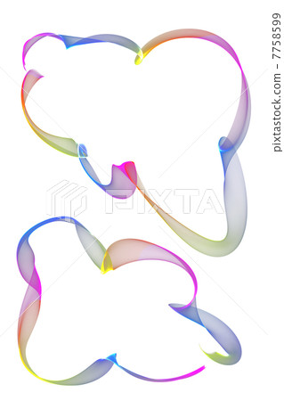abstract ribbon frames 7758599