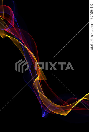 abstract ribbon waves 7758618