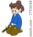 Samurai sitting right Samurai sitting right 7759248